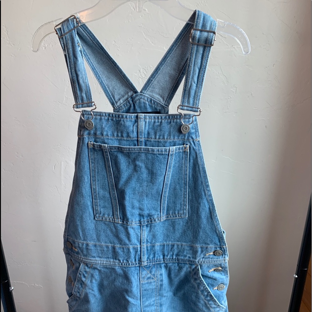 ASOS Medium-Wash Denim Overalls